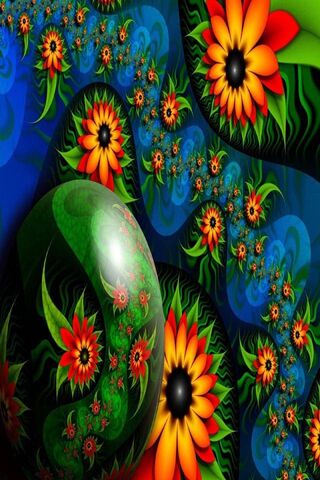 Vibrant Floral Dreams in 3D 🌼✨