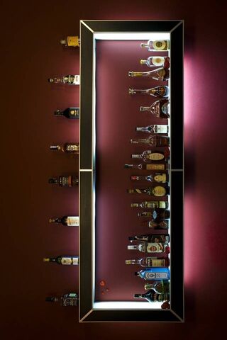 Liquid Artistry: A Shelf of Spirits