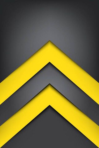 Dynamic Yellow Arrows on Dark Canvas