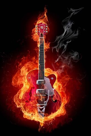 Flaming Guitar