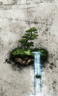 Abstract Waterfall Wallpaper - Download to your mobile from PHONEKY