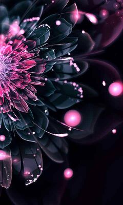 3D Abstract Flower Wallpaper - Download to your mobile from PHONEKY