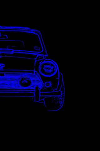 Blu Mini: A Neon Dream on Wheels 🚗💙