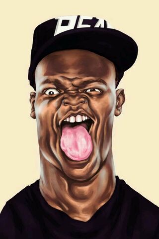 KSI's Wild Expression: A Cool Art Tribute 🎨😜