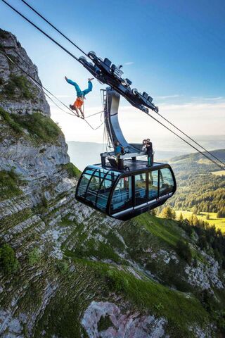 Thrills Above the Mountains: Xgames Cable Car Adventure