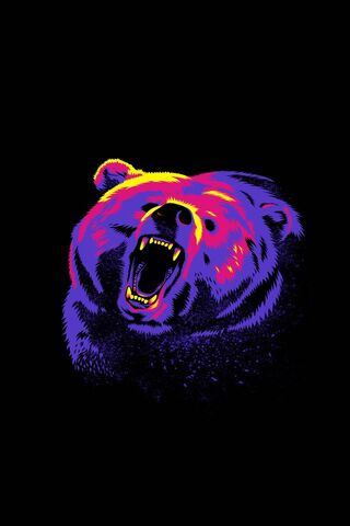 Vivid Roar: The Neon Bear