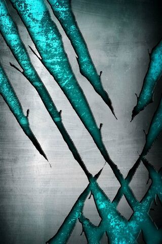 Frosted Fury: The Art of Metallic Scratches