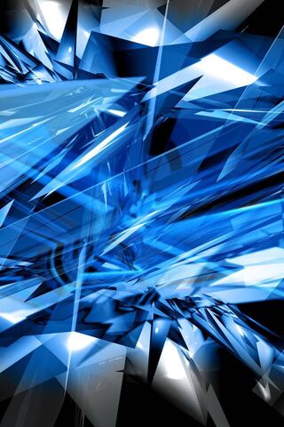 Blue Fractals: A Dance of Light