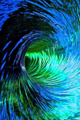 Blue Green Waves