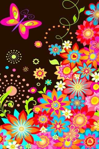 Blooming Vibrance: A Floral Fantasy 🌸🦋