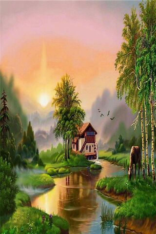 Tranquil Waters: A Riverside Retreat 🌅🏡