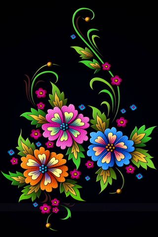 Vibrant Blooms: A Floral Fantasy 🌸✨