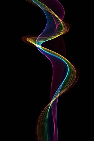 Waves of Color: A Dance in the Dark 🌈✨