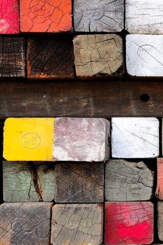 Vibrant Timber Mosaic 🌈