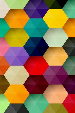Vibrant Hexagonal Harmony
