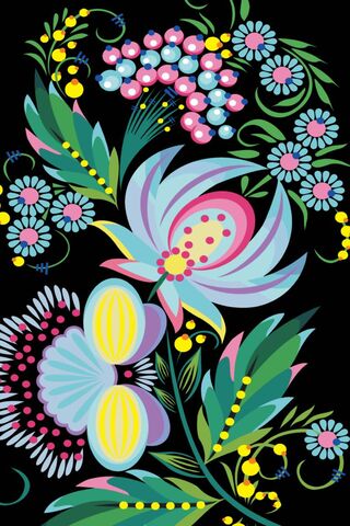 Vibrant Floral Ornaments 🌸✨