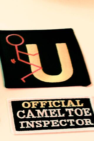 The Quirky Badge of Camel Toe Inspection! 🕵️