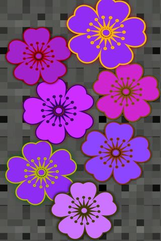 Vibrant Blossoms of Purples 🌸💜