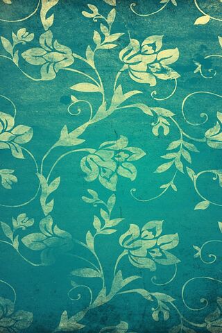 Floral Elegance in Teal..