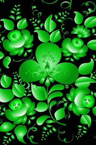 Emerald Elegance: A Floral Fantasy 🌿✨