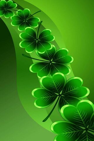 Phoneky Gradient Shamrocks Hd خلفيات