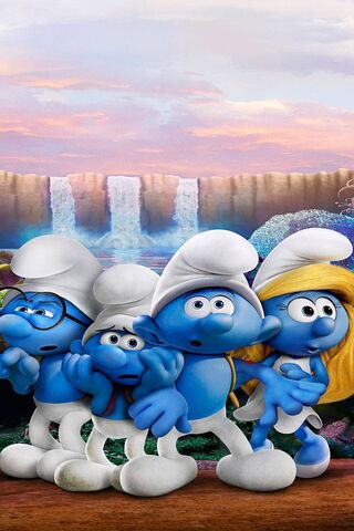 Smurf Gift Wallpaper Download To Your Mobile From Phoneky