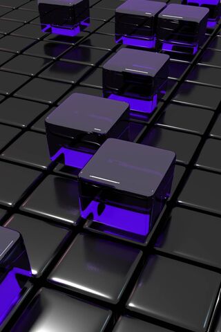 Cube Grid Purple