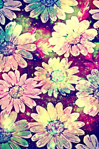 Vibrant Blooms in a Cosmic Dream 🌼✨