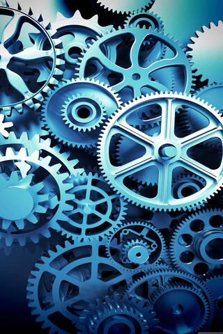 Cogs of Innovation: A Blue Mechanical Symphony ⚙️💙