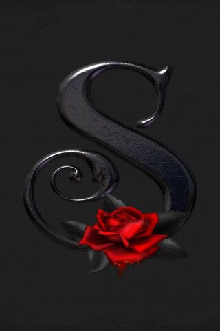 Letter S Rose Wallpaper - Download to your mobile from PHONEKY