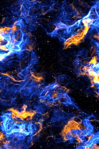 Celestial Flames: A Dance of Stars