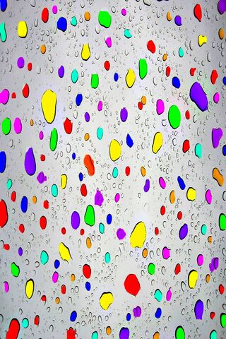Vibrant Rain: A Splash of Color