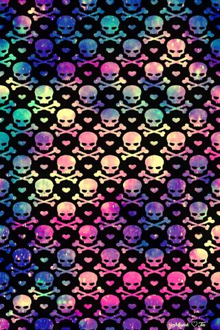 Rainbow Skulls Wallpaper - Download to your mobile from PHONEKY