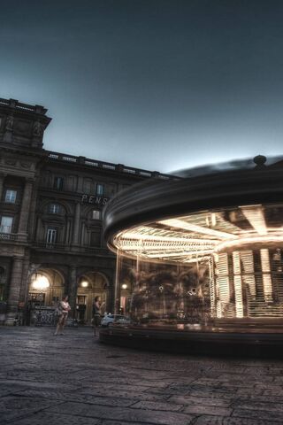 Madrid's Enchanted Carousel at Dusk 🎠✨