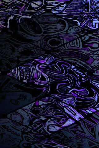 Mystical Waves of Zigzag Purple 🌌✨