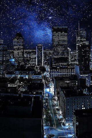 Nightfall in Crime City..