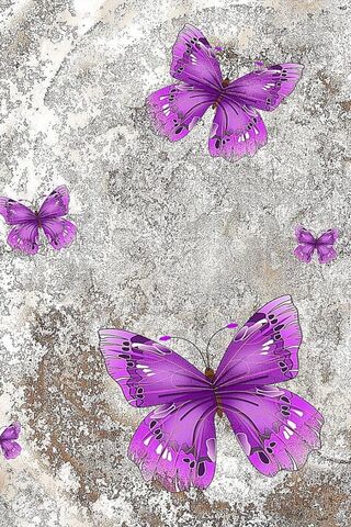 Papillons lilas