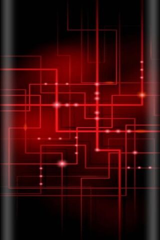 Crimson Circuitry: A Dance of Light