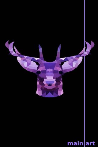 Majestic Polygonal Stag