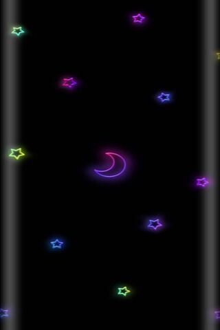 Celestial Dreams: A Neon Night Sky 🌙✨