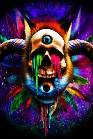 Psychedelia Skull