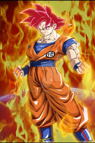 Goku's Fiery Transformation: The Godly Power Unleashed! 🔥