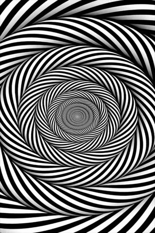 Vasarely style 3D black and white optical illusion Wallpaper 8k Ultra HD  ID:3581