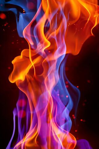 Dancing Flames: A Symphony of Colors 🔥🎨