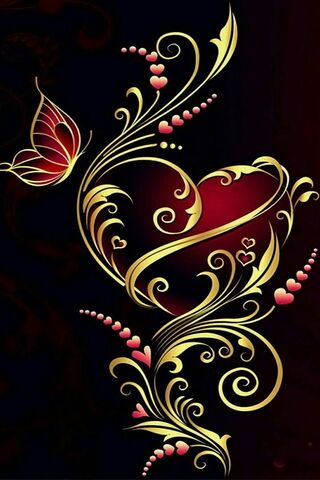 Phoneky Hearts Butterfly Hd خلفيات