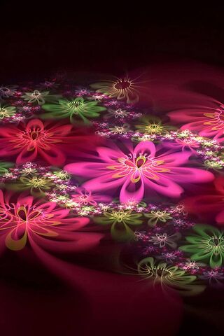 Vibrant Blossoms in a D..