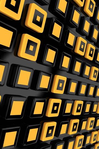 Vibrant Geometry: The Dance of Yellow Squares