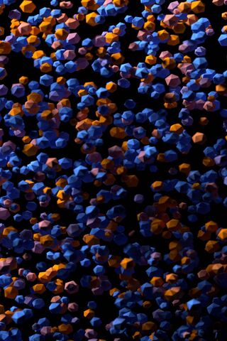 Vibrant Geometry: A Colorful Crowd