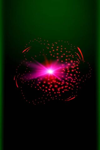 Crimson Radiance: A Dance of Light