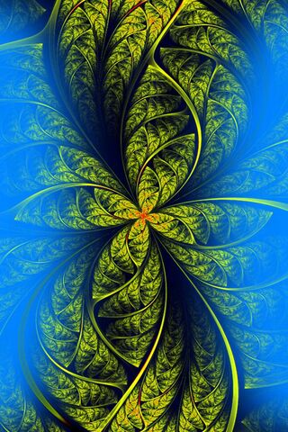 Whirling Green Blooms 🌿✨